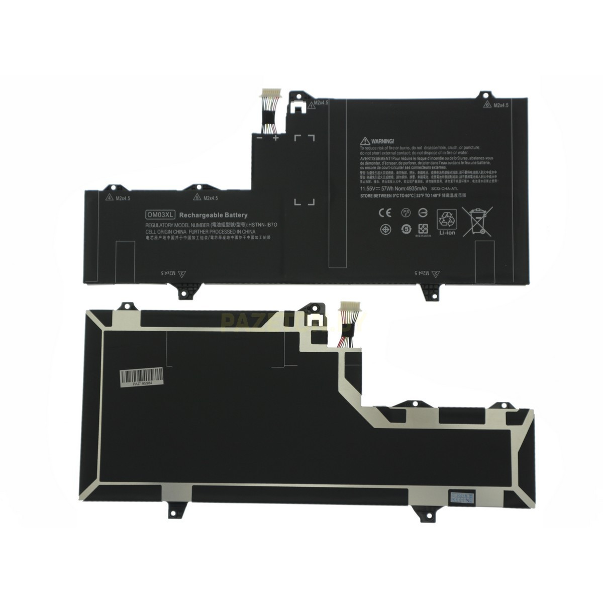 Батарея OM03XL 11,55V 41,5Wh для ноутбука HP - фото 1 - id-p171070320