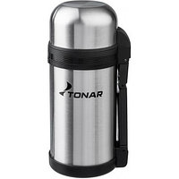 Термос Tonar TM-011 1,2 л (дополн.пласт.чашка, скл.ручка, ремень)