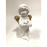 Статуэтка ангел девочка с птичками зол 17см, арт.лсм-128