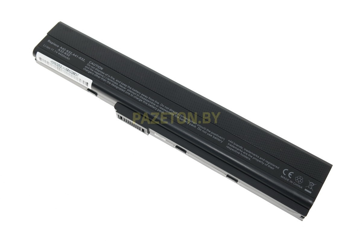 Аккумулятор для ноутбука Asus A52BY A52DE A52DR li-ion 11,1v 4400mah черный