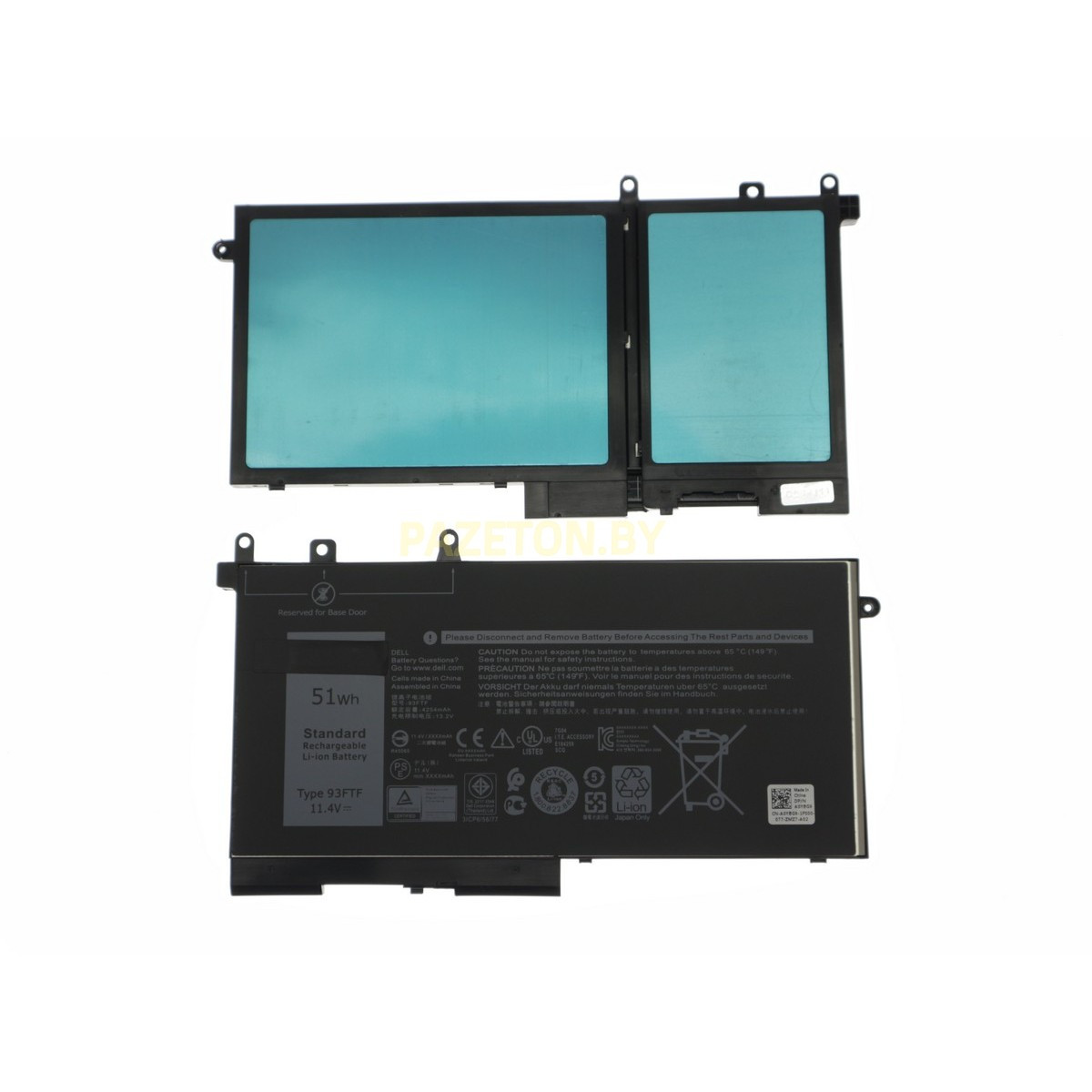 Батарея для ноутбука Dell Latitude E5590 E5591 li-pol 11,4v 51wh черный