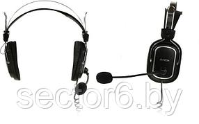 Наушники с микрофоном A4Tech HU-50 (мониторные (охватывающие), для общения, 20-20000 Гц, кабель 2 м) A4 HU-50