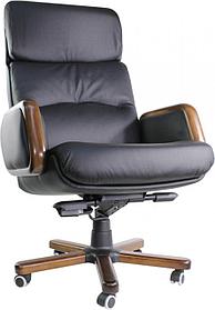 Офисное кресло Chairman 417 Россия кожа черная CHAIRMAN 6082581