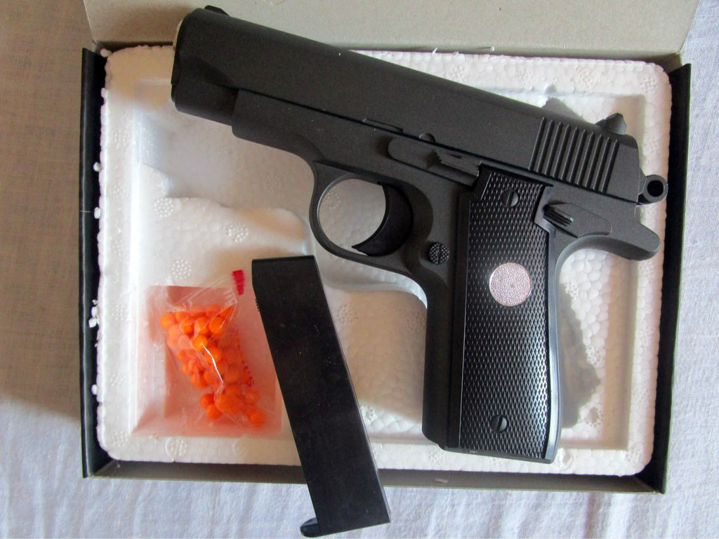 Металлический пневматический детский пистолет G.2 - фото 3 - id-p22482626