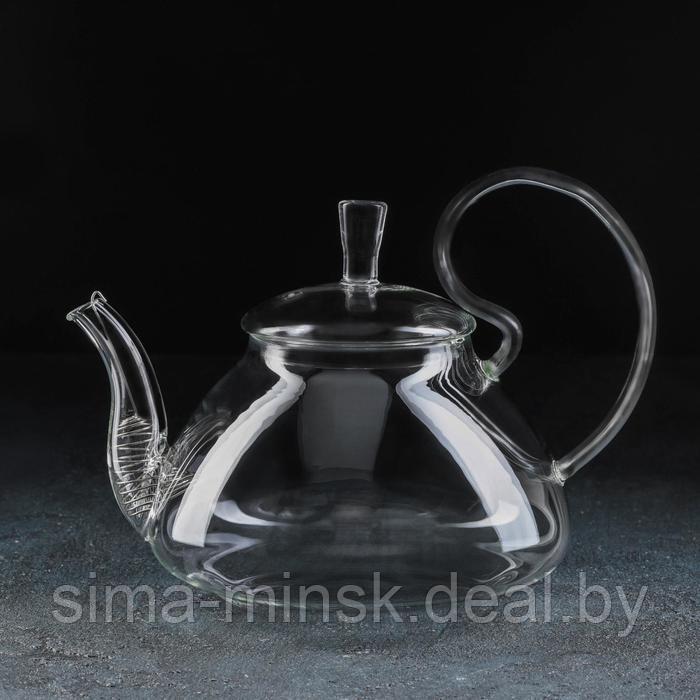 Чайник стеклянный заварочный с металлическим ситом Magistro, 1 л, 20,5×15 см - фото 1 - id-p178967096
