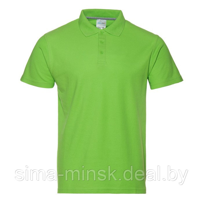 Рубашка мужская, размер L, цвет ярко-зелёный - фото 1 - id-p178967524