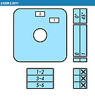 Выключатель LK32R-2.8211\OB2ZC схема 0-1, фото 2