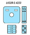Переключатель LK32R-2.4223\P03 схема 1-2, фото 2