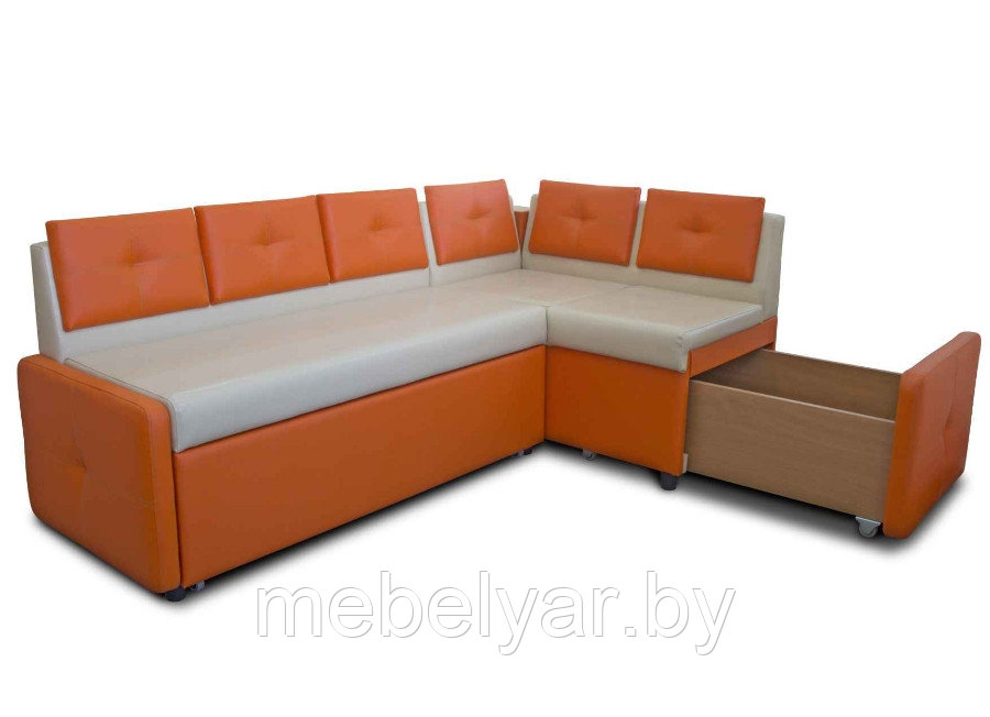 Кухонный диван Оскар (бело-синий) ZMF - фото 2 - id-p163967171