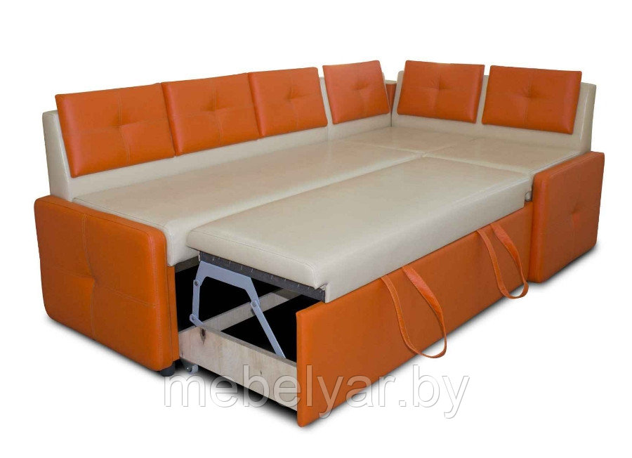 Кухонный диван Оскар (бело-синий) ZMF - фото 3 - id-p163967171