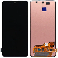 Дисплей (экран) для Samsung Galaxy A51 (A515) в раме full size Glass с тачскрином, черный