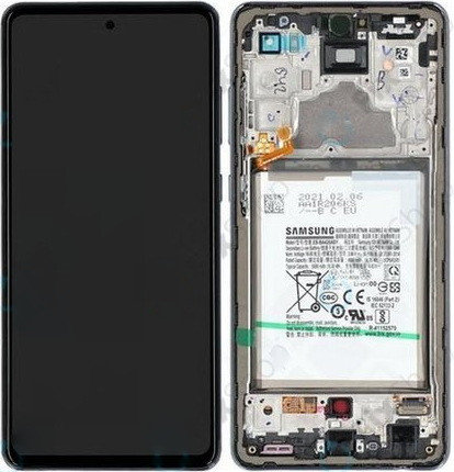 Дисплей (экран) для Samsung Galaxy A72 (A725) Original в сборе с акб c тачскрином, черный, фото 2