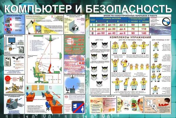 Информационный стенд "Компьютер и безопасность" - фото 1 - id-p178984159