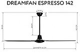 Потолочный вентилятор Dreamfan Espresso 142 (70 Вт), фото 3