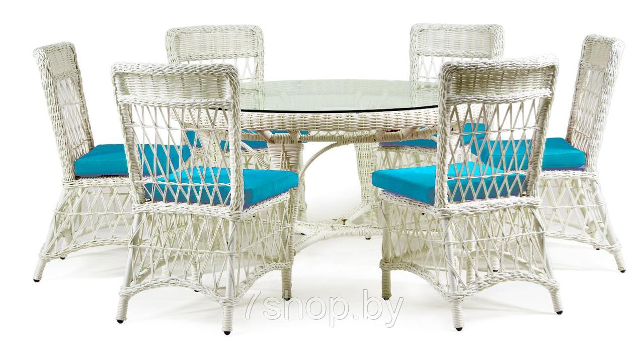 Комплект садовой мебели LEGEND с круглым столом, слоновая кость - фото 1 - id-p178992002