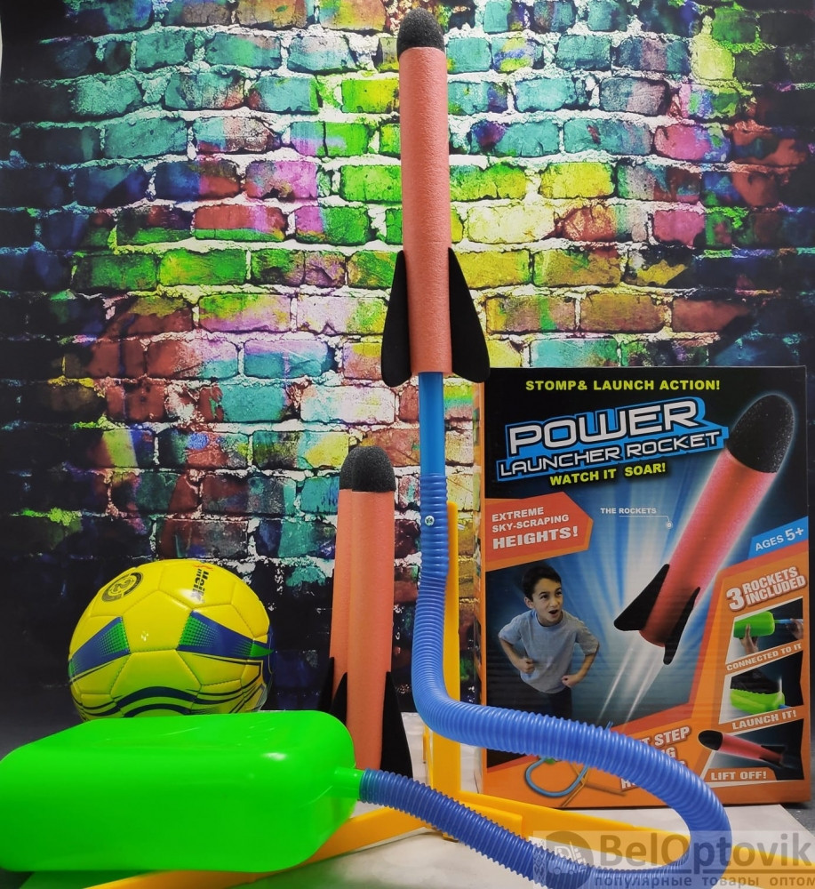 Игровой набор "Ракеты" Qunxing Toys 5+ (3 ракеты, шланг, педальная пусковая установка, подставка) - фото 3 - id-p178992635