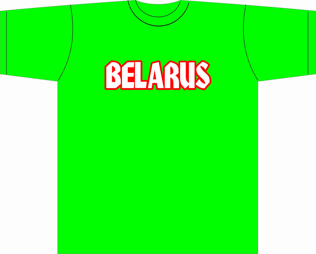 Футболка с нанесением Belarus