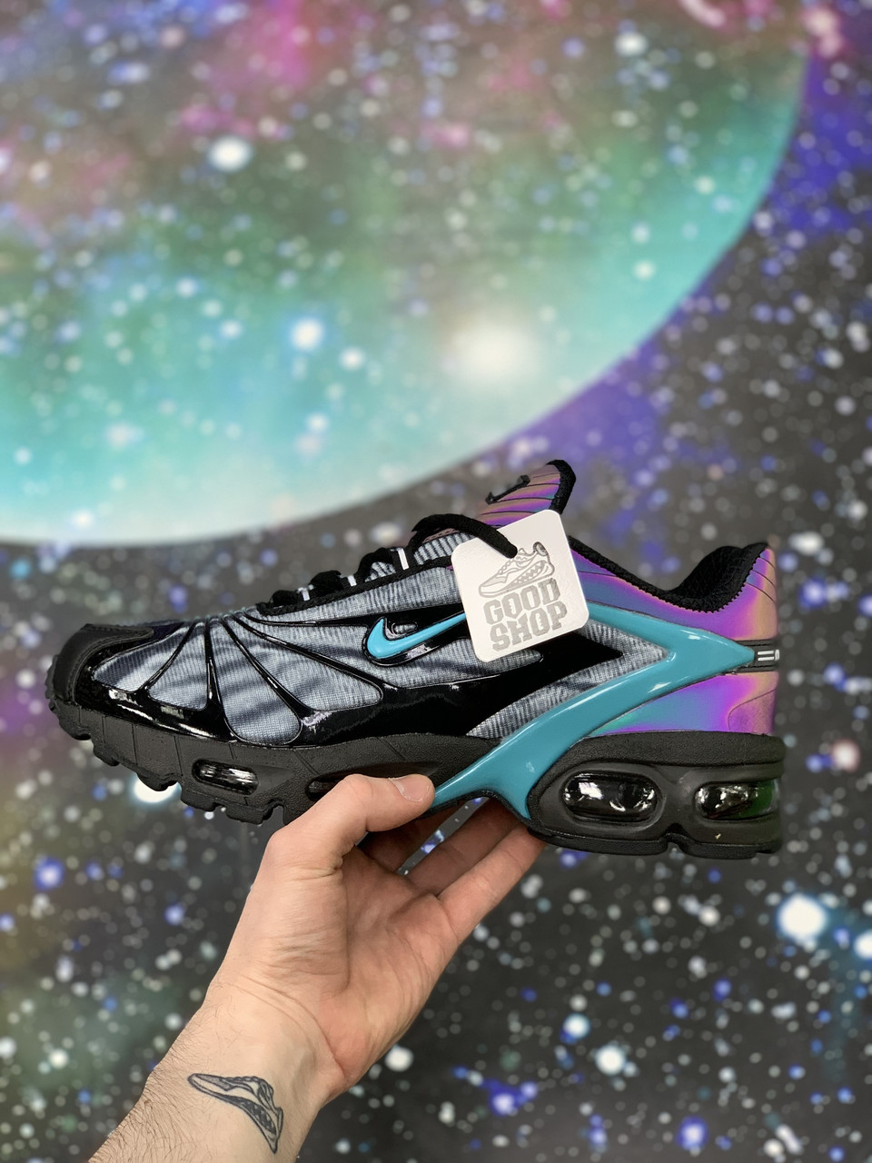 Кроссовки Nike x Skepta Air Max Tailwind Black Blue Gradient