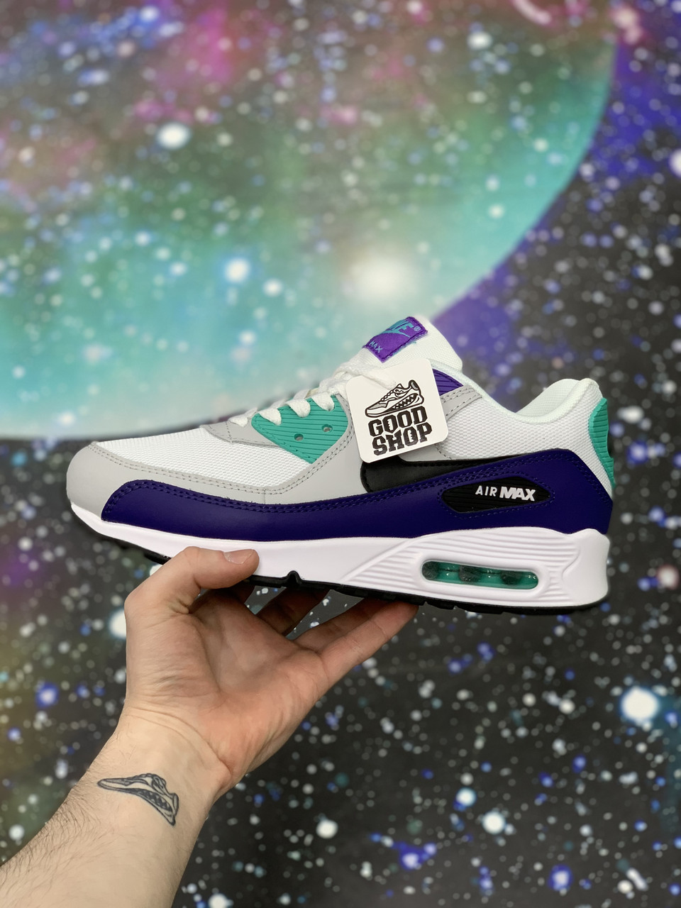 Кроссовки Nike Air Max 90 White Purple
