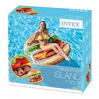 Надувной плот Intex Сочный гамбургер ( 135х127x23 см)