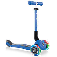 Самокат Globber Junior Foldable Lights | Navy Blue 437-100