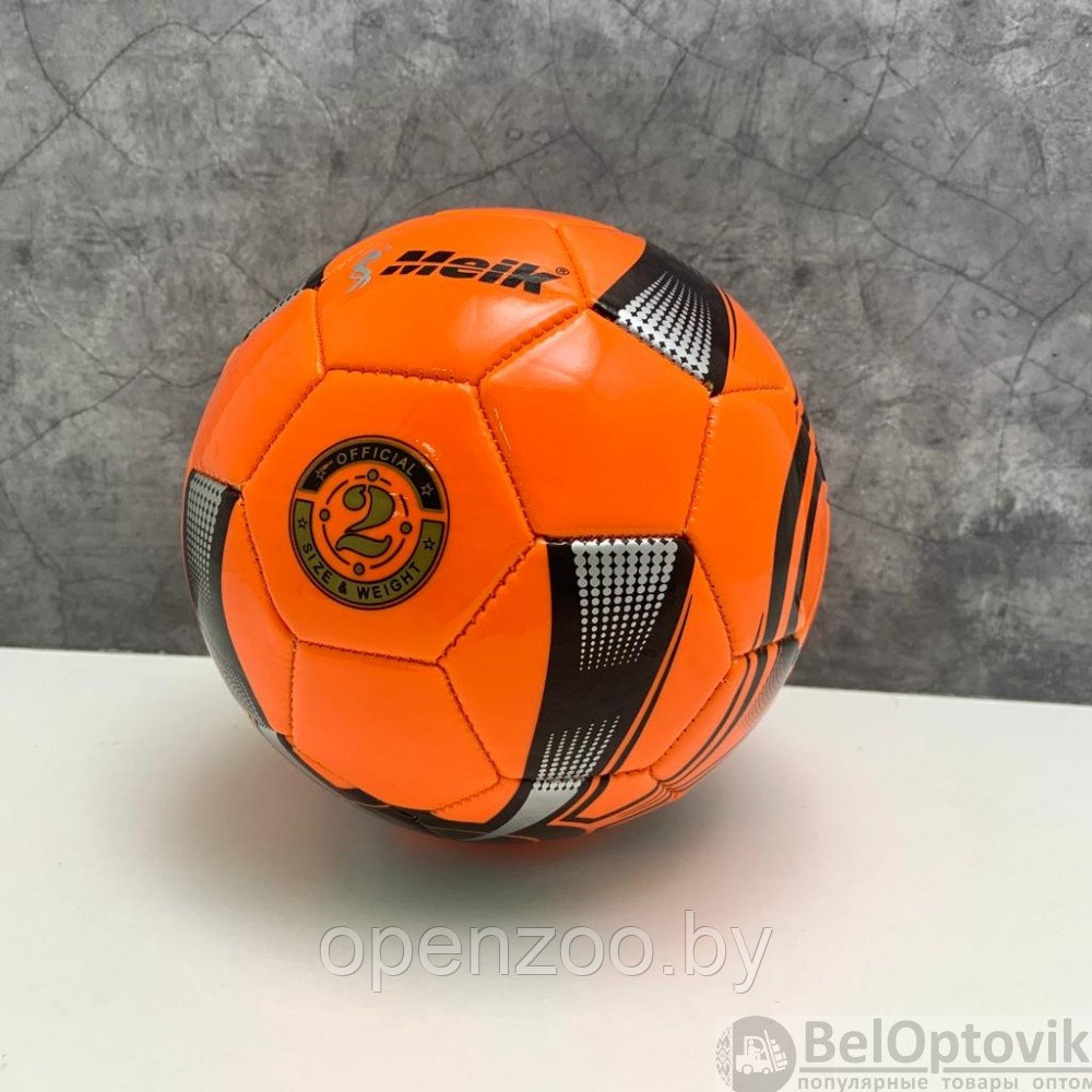 Мяч игровой Meik для волейбола, гандбола, 15 см (детского футбола) Белый с красным - фото 3 - id-p179021191
