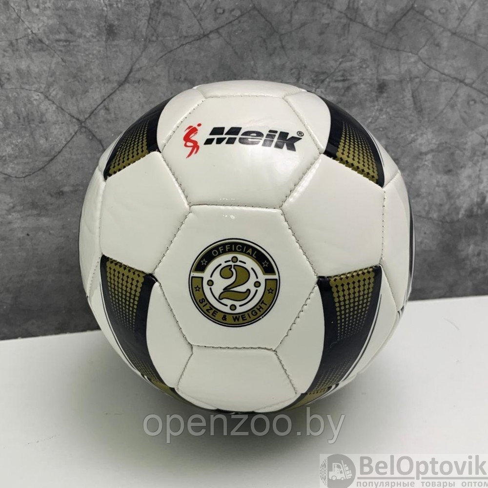 Мяч игровой Meik для волейбола, гандбола, 15 см (детского футбола) Желтый с черным - фото 9 - id-p179021192