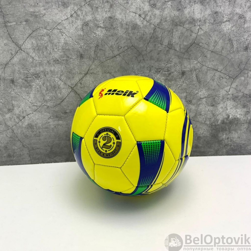 Мяч игровой Meik для волейбола, гандбола, 15 см (детского футбола) Белый с красным - фото 5 - id-p179021292