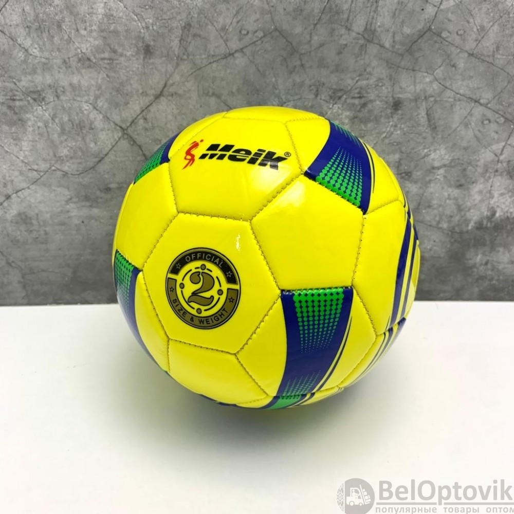 Мяч игровой Meik для волейбола, гандбола, 15 см (детского футбола) Белый с красным - фото 6 - id-p179021292