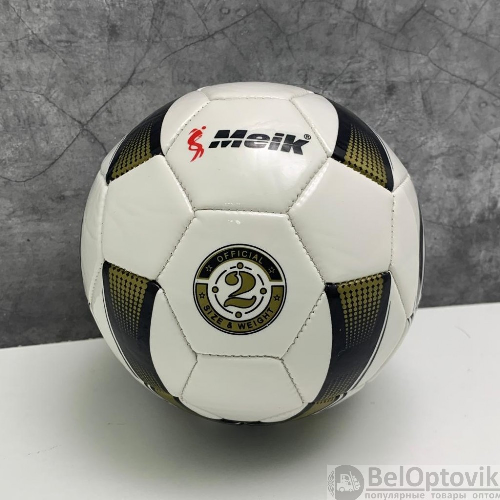 Мяч игровой Meik для волейбола, гандбола, 15 см (детского футбола) Белый с красным - фото 9 - id-p179021292