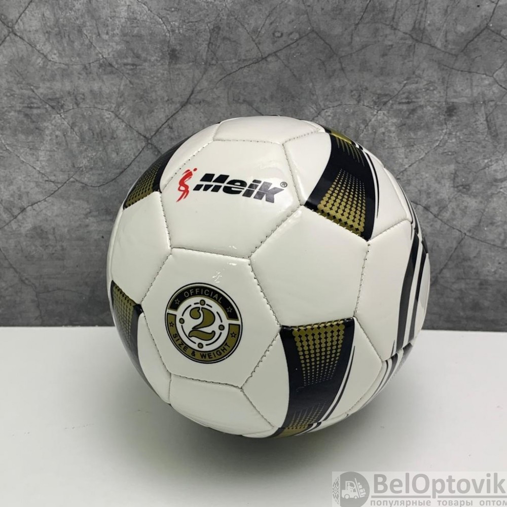 Мяч игровой Meik для волейбола, гандбола, 15 см (детского футбола) Желтый с черным - фото 8 - id-p179021293