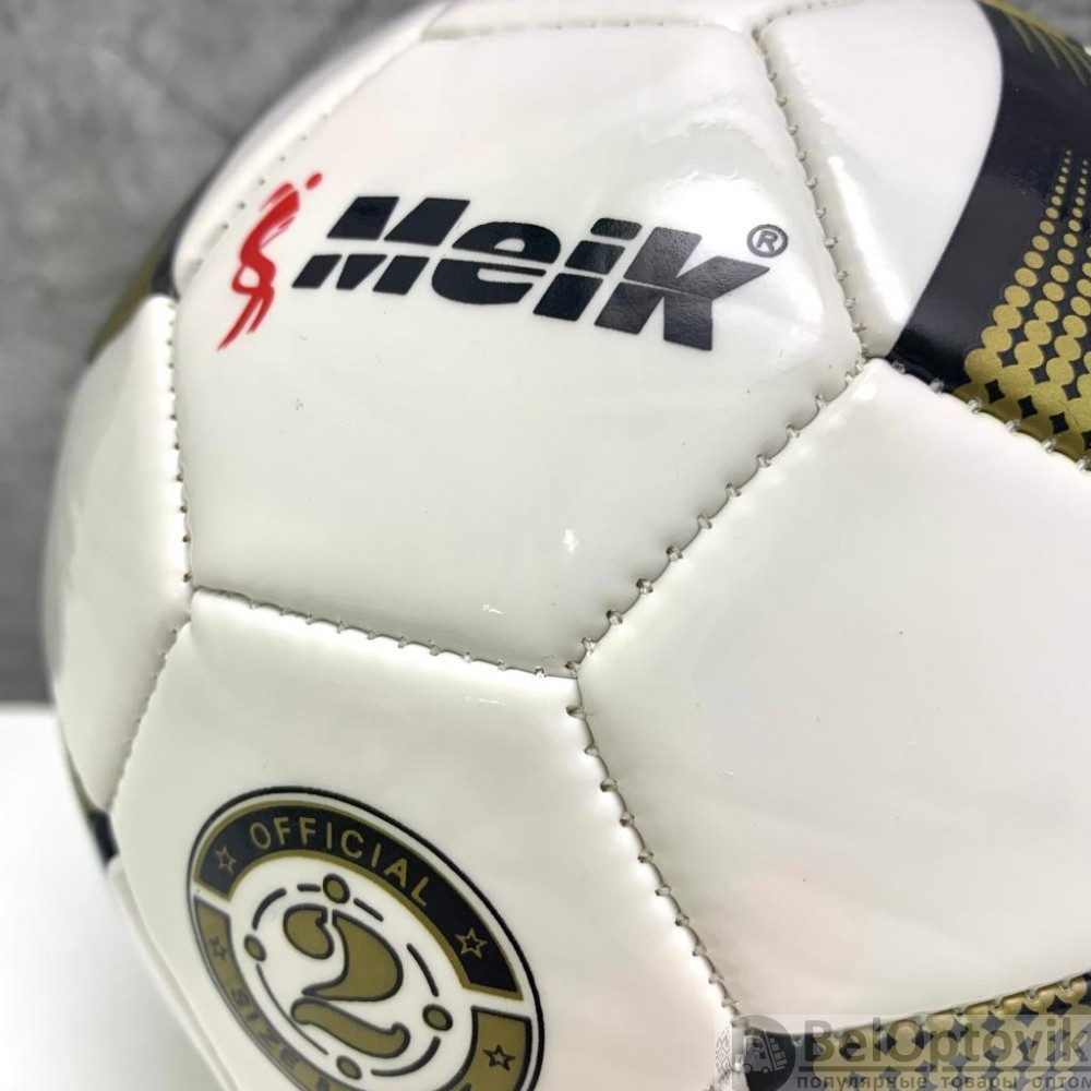 Мяч игровой Meik для волейбола, гандбола, 15 см (детского футбола) Белый с черным - фото 7 - id-p179021508