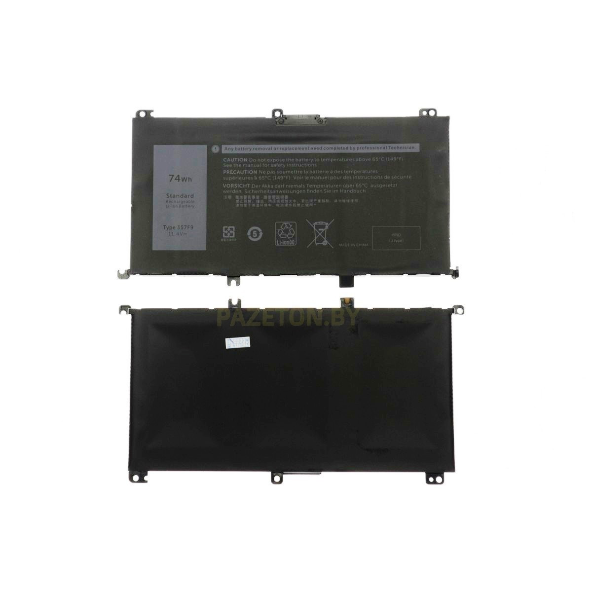 0357F9 071JF4 0GFJ6 батарея для ноутбука li-pol 11,4v 74wh черный