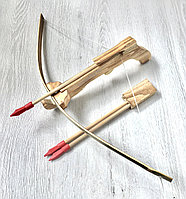 Детский арбалет со стрелами деревянный сувенирный, фото 1