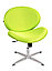 Кресло ЛИНА GTS диск 550 хром для работы в офисе и дома, стул LUNA GTSCh10 ткань, фото 4