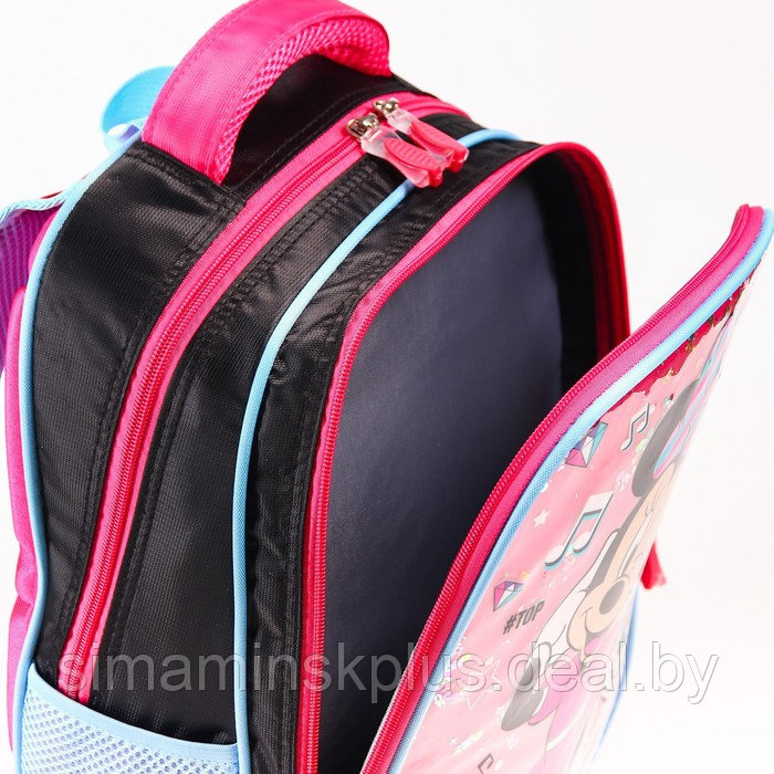 Рюкзак школьный "Music" 39 см х 30 см х 14 см, Минни Маус - фото 2 - id-p179030605