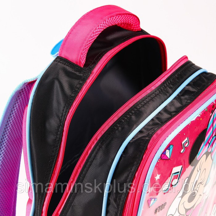 Рюкзак школьный "Music" 39 см х 30 см х 14 см, Минни Маус - фото 3 - id-p179030605