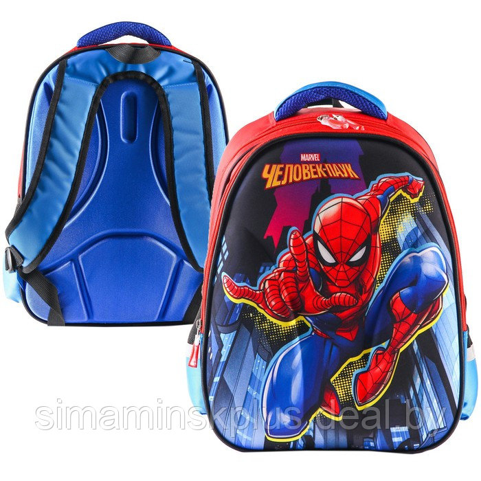 Рюкзак школьный, 39 см х 30 см х 14 см, Человек-паук - фото 1 - id-p179030610