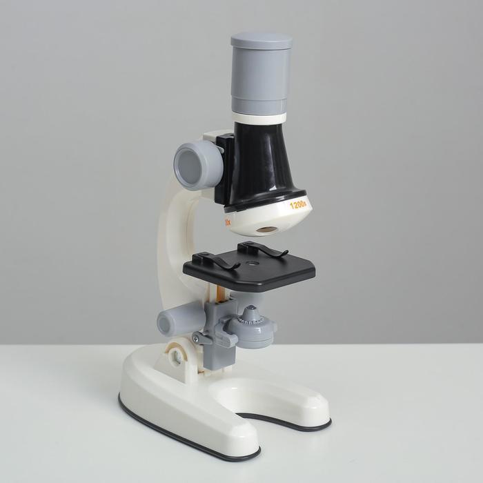 Микроскоп "Юный ботаник" кратность до х1200, белый, подсветка - фото 3 - id-p179033078
