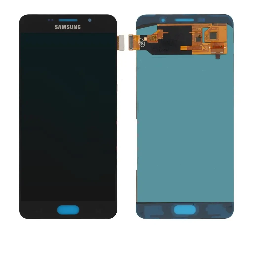 Дисплей (Модуль) Samsung A710F (A7 2016) в сборе с тачскрином Черный - (AMOLED, с регулировкой подсветки) - фото 1 - id-p179039376
