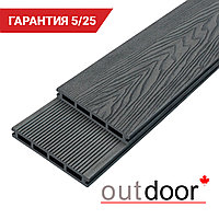 Террасная доска ДПК Outdoor 3D 150*20*3000 мм. HAVANA/вельвет графит