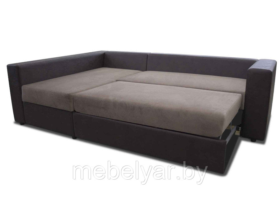 Угловой диван раскладной Виктория-1 (ПБ, графит) ZMF - фото 2 - id-p163967029