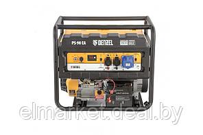 Генератор бензиновый Denzel PS-90EA 9,0 кВт, 230В, 25л, коннектор автоматики, электростартер