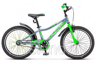 Велосипед Stels Pilot 210 20"  (серый/салатовый)