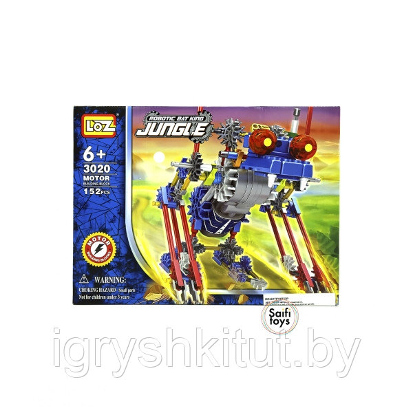 Конструктор LOZ Robotic Jungle "Королевская летучая мышь", 152 дет., арт.3020 - фото 2 - id-p179047255