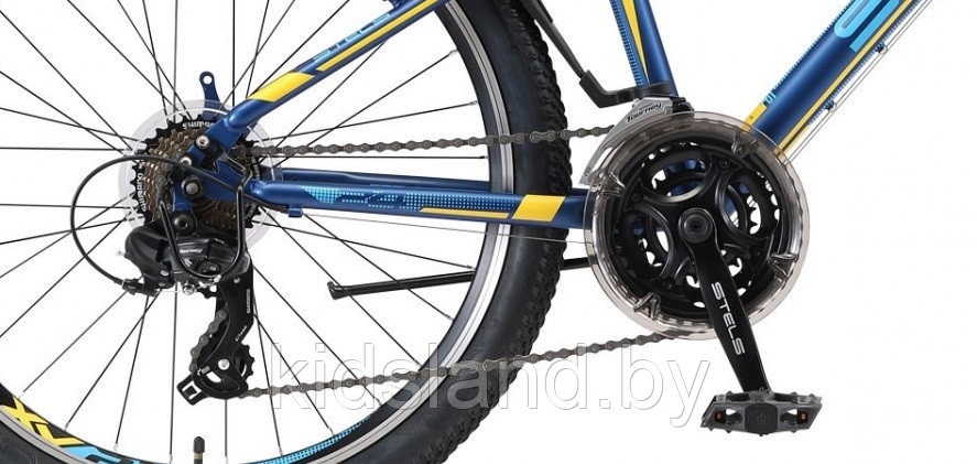 Велосипед Stels Navigator 410 V 24'' (черный/синий) - фото 5 - id-p150533493