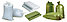 Мешки НОВЫЕ белые и зелёные для фасовки овощей сыпучих материалов мусора полипропиленовые 55 на 105 см, фото 2