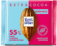 Шоколад RITTER SPORT молочный из Ганы 55% какао, 100г.