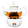 Заварочный чайник 800 мл. с подставкой для свечи Kamille KM 1628 (стекло), фото 2