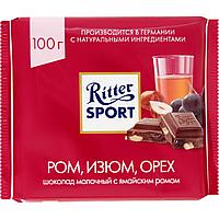 Шоколад RITTER SPORT Ром, изюм, орех, 100г.